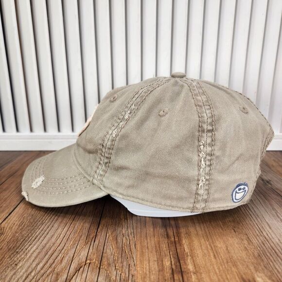 Life is Good Distressed Strapback Hat Cap Gray 'Optimism Can Take You Anywhere' - Picture 6 of 10